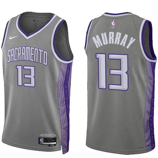 Sacramento Kings Keegan Murray maillot homme unisexe swingman 13 uniforme édition ville chemise grise 2023