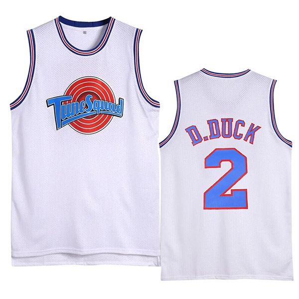 Space jam jersey lola murray 2 d duck movie tune squad bugs basketball top white shirt 2023