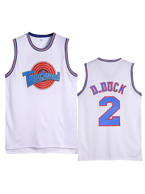 Space jam jersey lola murray 2 d duck movie tune squad bugs basketball top white shirt 2023