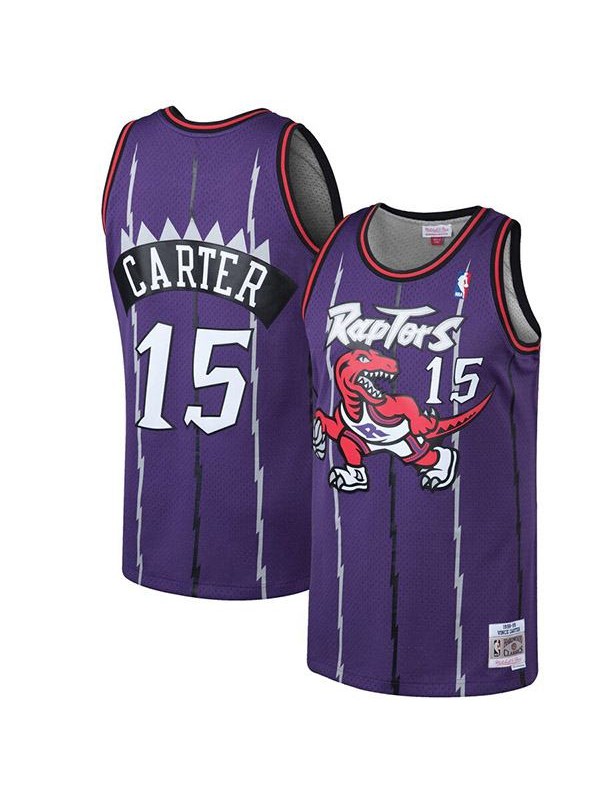 Toronto Raptors 15 Vincent Lamar Carter men's throwback swingman jersey purple basketball swingman vest 1998-1999