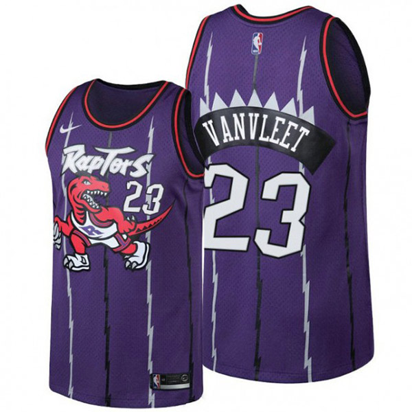 Toronto Raptors 23 Fred Vanvleet maillot de basket-ball uniforme swingman kit classique édition limitée chemise violette 2022