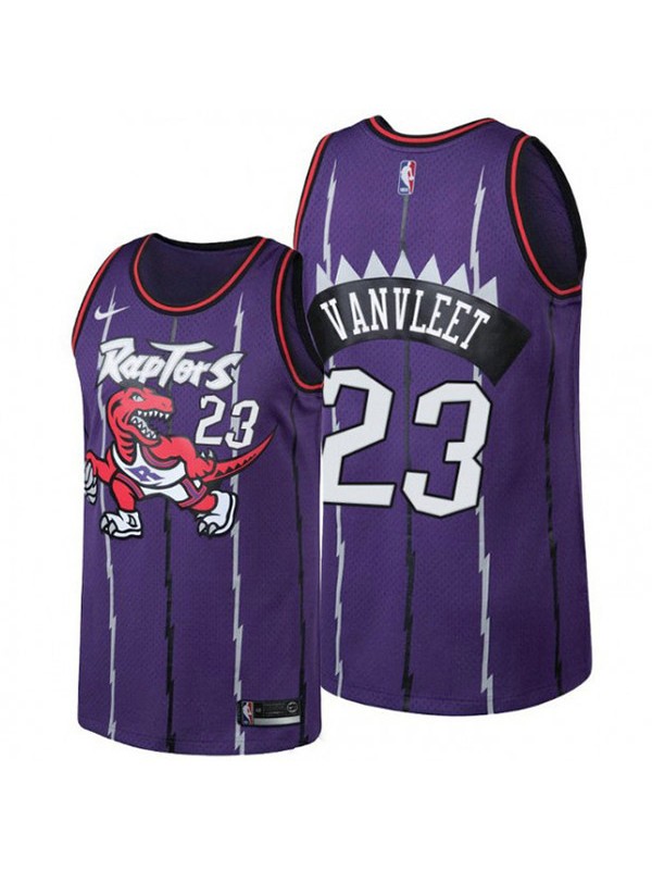 Toronto Raptors 23 Fred Vanvleet maillot de basket-ball uniforme swingman kit classique édition limitée chemise violette 2022