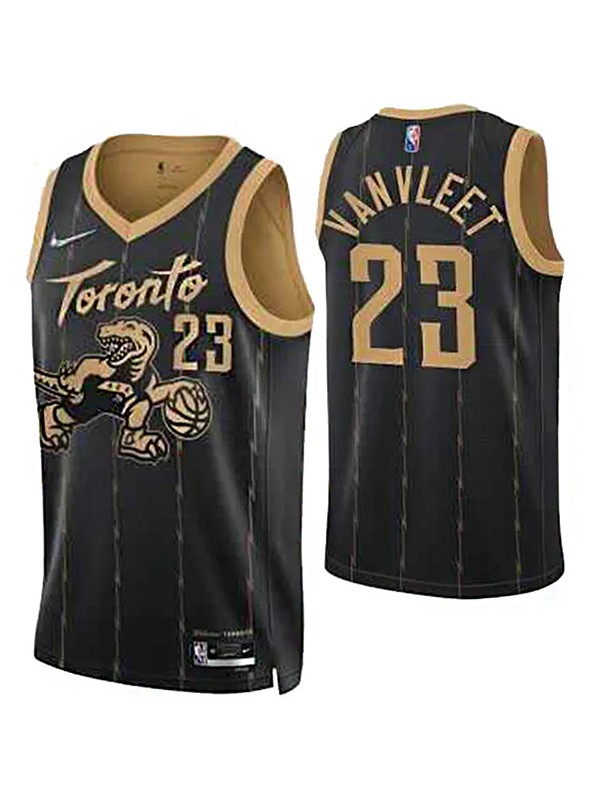 Toronto Raptors 23 Fred Vanvleet maillot de basket-ball noir uniforme swingman kit classique édition limitée chemise 2022