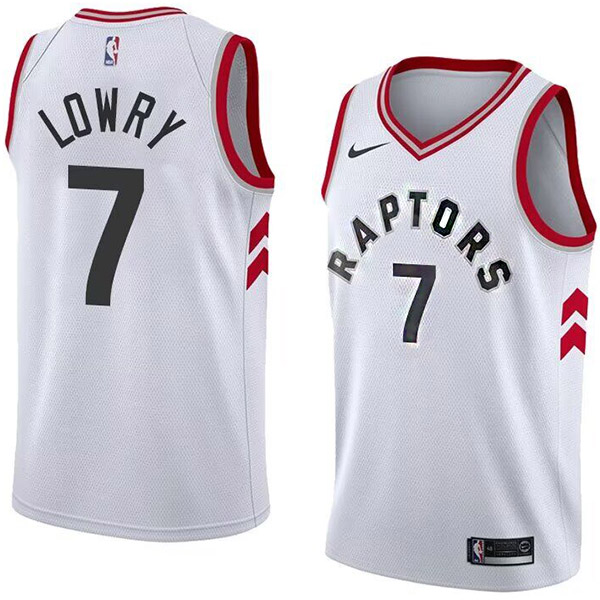 Toronto Raptors city edition swingman jersey men's Kyle Lowry 7 white basketball limited vest