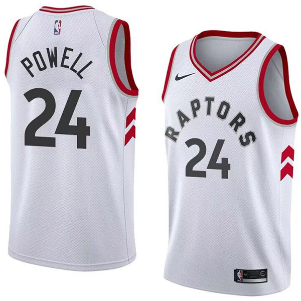 Toronto Raptors city edition swingman jersey men's Norman Powell 24 white basketball limited vest