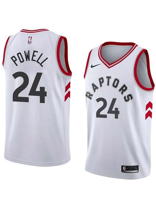 Toronto Raptors city edition swingman jersey men's Norman Powell 24 white basketball limited vest