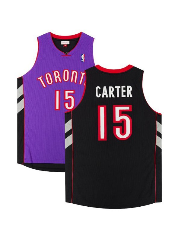 Toronto Raptors jersey Vince Carter purple black retro autographed mitchell ness uniform authentic Jersey 1999-2000 