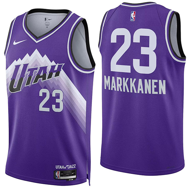 Utah Jazz Donovan Mitchell 23 maillot swingman violet basket-ball pour hommes édition limitée gilet dri-fit 2024