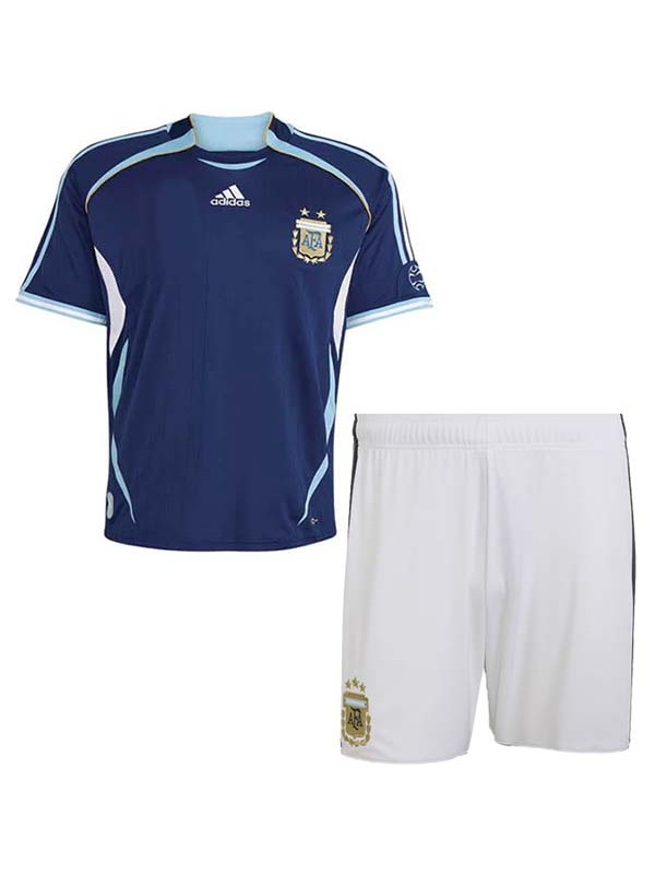 Argentina away kids kit children retro jersey 2006
