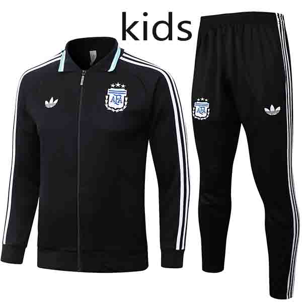 Argentina kids jacket children black training tracksuit 2026-2027