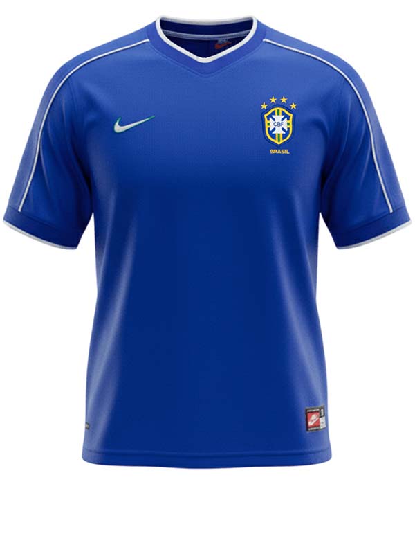 Brazil away jersey mens retro shirt 1998