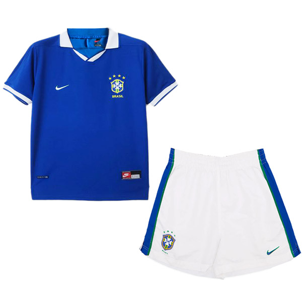 Brazil away kids kit children retro jersey 1997