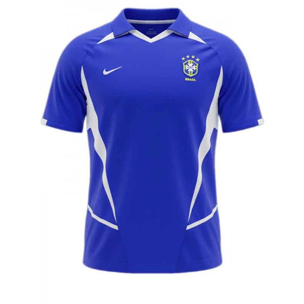 Brazil away retro jersey mens soccer shirt 2002