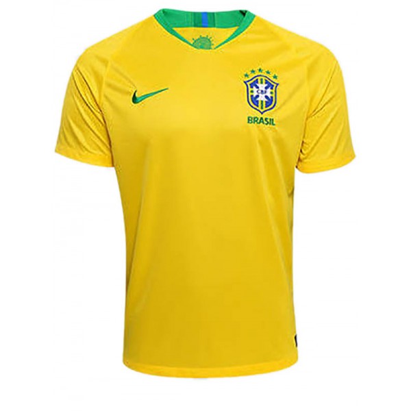 Brazil home jersey mens retro shirt 2018