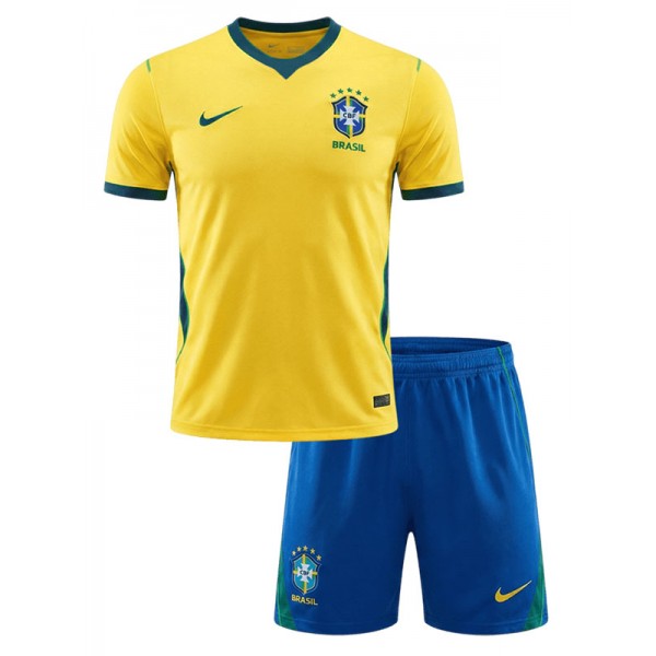 Brazil home kids kit childrens jersey 2026 world cup