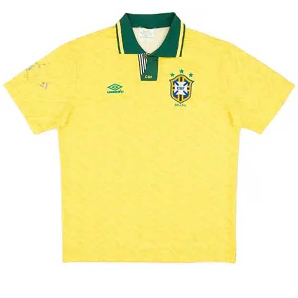 Brazil home retro jersey mens soccer shirt 1991-1993