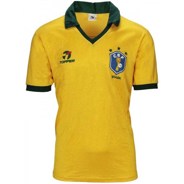 Brazil match worn jersey mens retro shirt 1986-1987