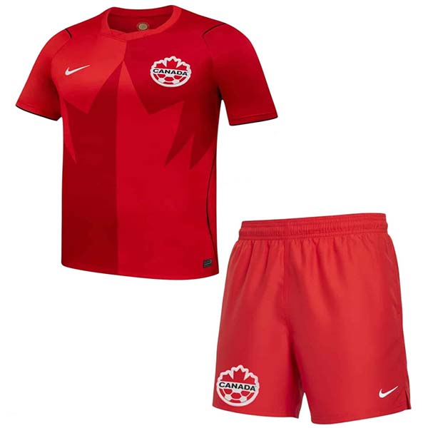 Canada home kids kit childrens jersey 2026 world cup