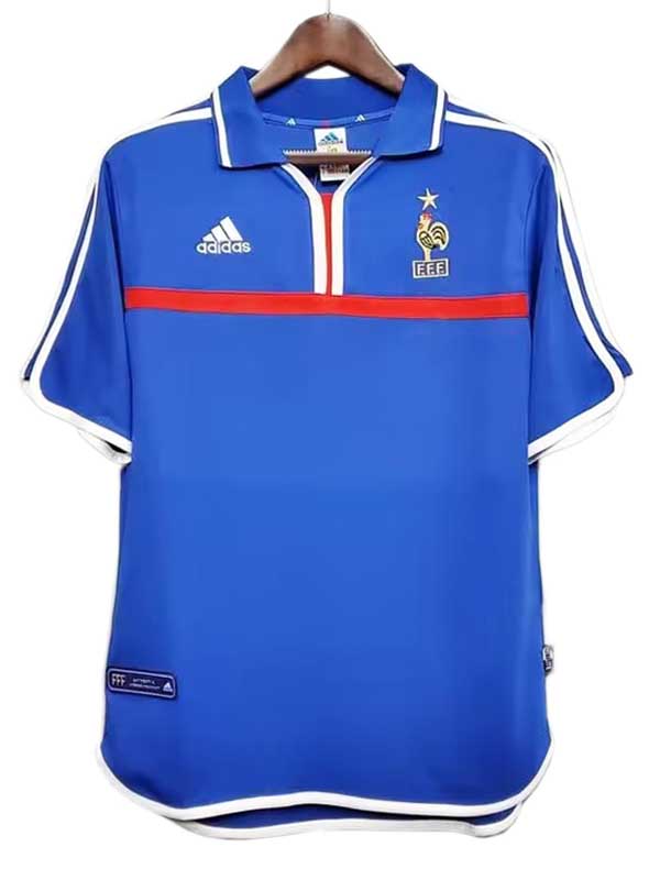 France home retro jersey mens soccer shirt 2000