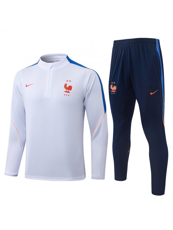 France tracksuit mens white navy training kit 2026-2027