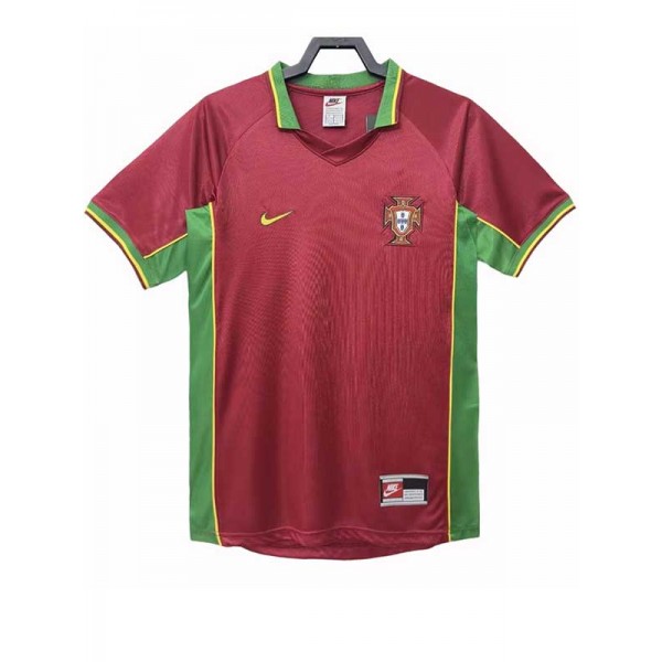 Portugal home retro jersey mens soccer shirt 1998
