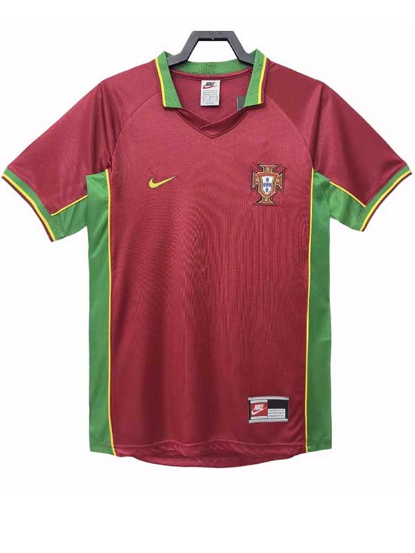 Portugal home retro jersey mens soccer shirt 1998