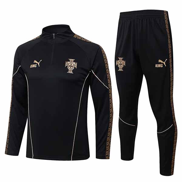 Portugal tracksuit mens all black training kit 2026-2027