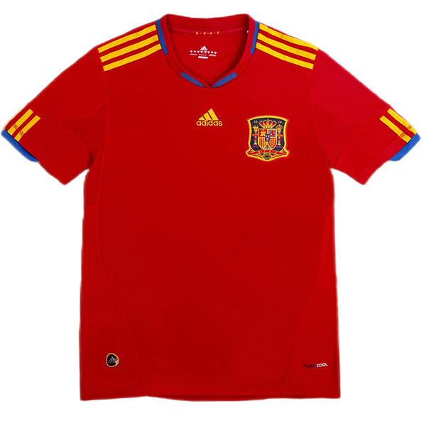 Spain home jersey mens retro shirt 2010