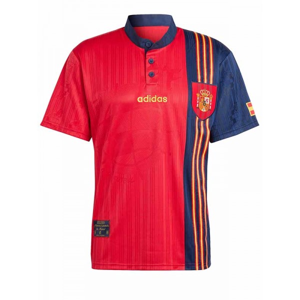 Spain home retro jersey mens soccer shirt 1996