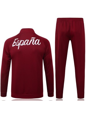 Spain jacket mens maroon training tracksuit 2026-2027