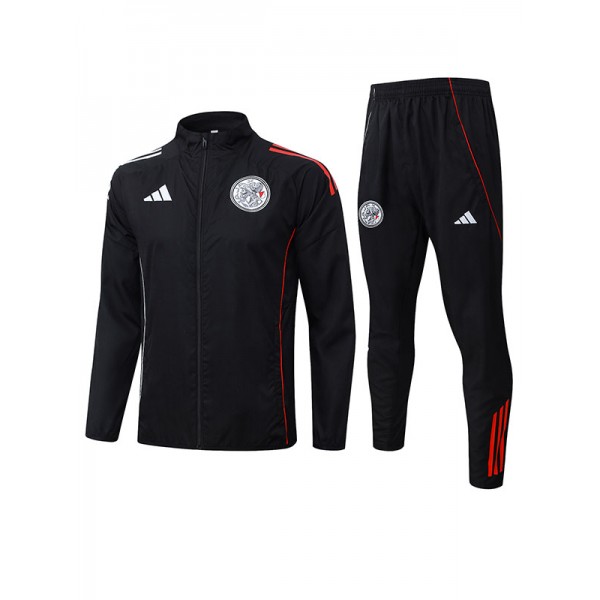 Ajx windbreaker jacket mens all black training tracksuit 2025-2026