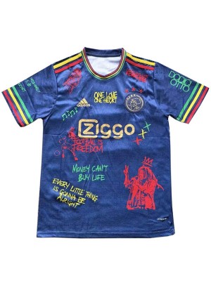 Ajx maillot de football Bob Marley bleu marine pour adulte ensemble de sport pour homme 2025-2026
