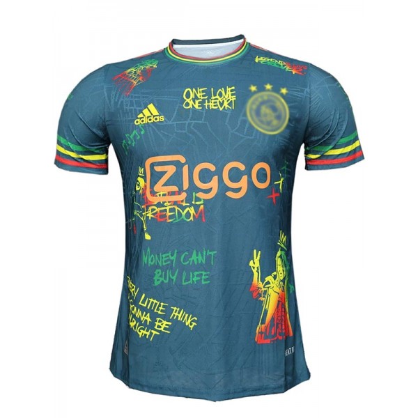 Ajx maillot de football édition spéciale bleu royal pour adulte tenue de sport verte pour homme haut 2025-2026