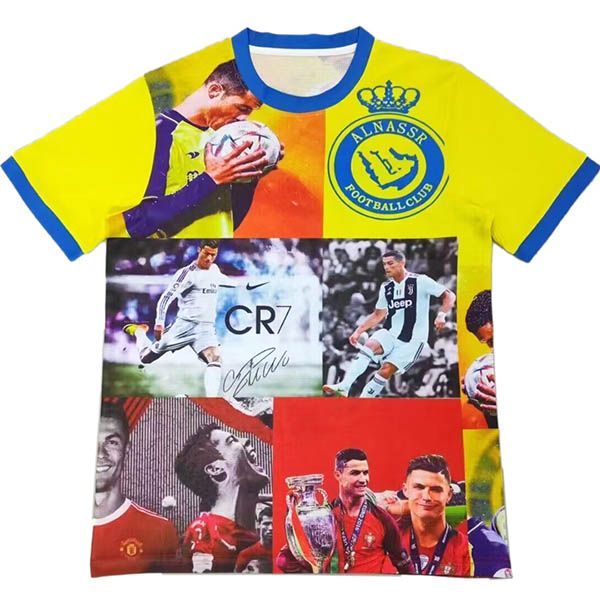 Al-Hilal C Ronaldo 7 maillot de football spécial pour adulte uniforme de football jaune pour hommes vêtements de sport haut de sport 2025-2026