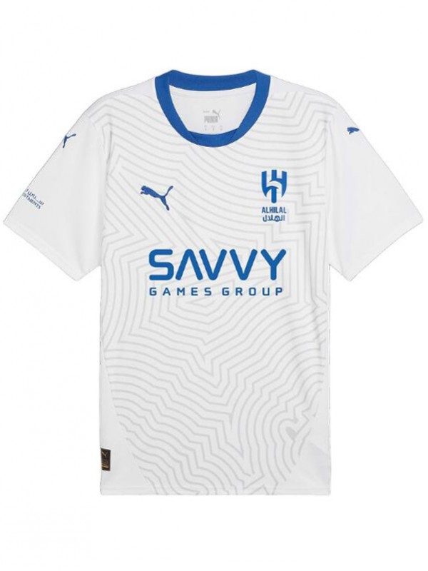 Al-Hilal Saudi FC maillot extérieur uniforme de football pour adulte maillot de sport pour homme deuxième kit de football 2024-2025