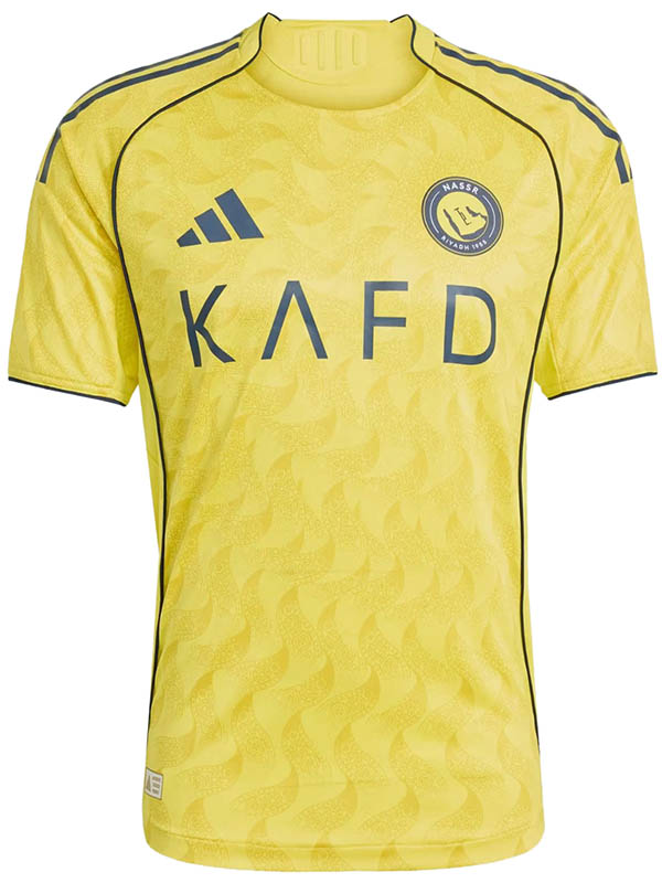 Al-Nassr maillot domicile de football pour adulte uniforme de football pour homme première tenue de football haut de sport 2025-2026