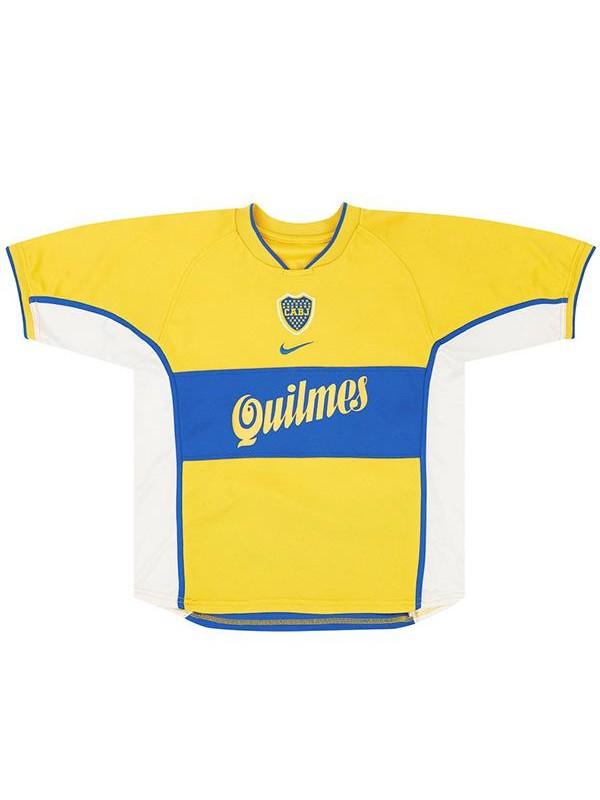 Boca juniors outside vintage maillot hommes deuxième uniforme blouse de football sport chemise de football 2001-2002
