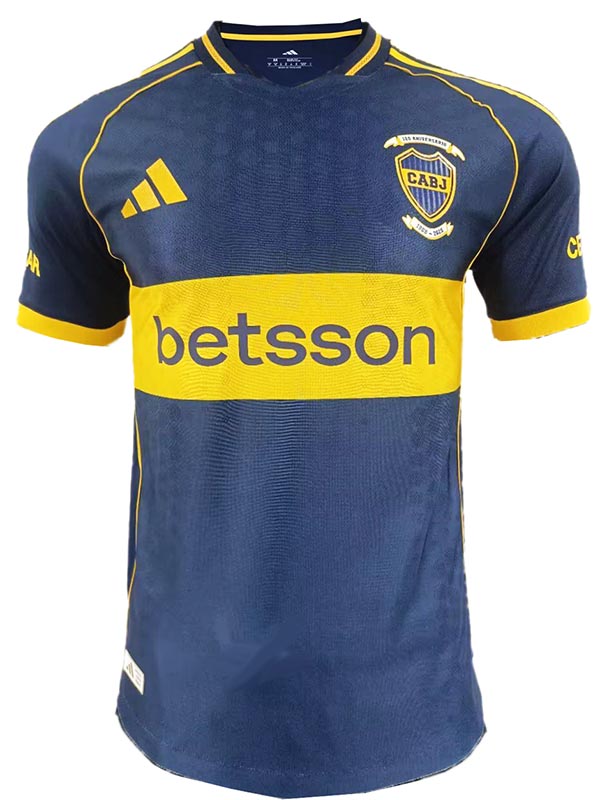 Boca Juniors maillot domicile uniforme de football pour adulte premier maillot de football pour homme 2025-2026