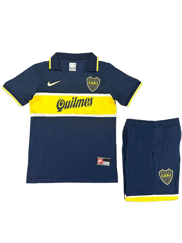Boca Juniors maillot de football rétro pour enfants tenue de football vintage mini-maillot uniformes pour jeunes 1996-1997