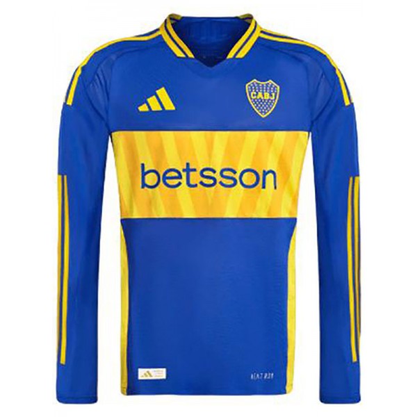 Boca juniors maillot de football à manches longues pour hommes, uniforme de football, premier maillot de sport, 2024-2025