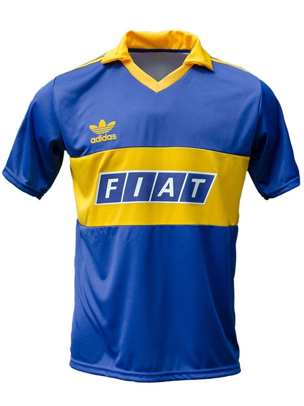 Boca Juniors maillot rétro domicile uniforme de football vintage pour hommes premier kit de football de sport haut 1990-1991