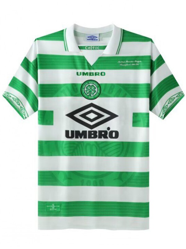 Maillot domicile Celtic Home Retro Jersey Men's 1st Soccer Sportwear Football Shirt 1997-1999