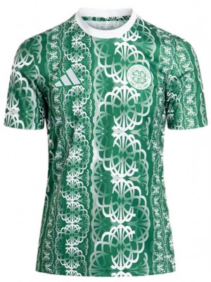 Celtic maillot d'entraînement d'avant-match uniforme de football vert kit de football pour hommes hauts chemise de sport 2024-2025