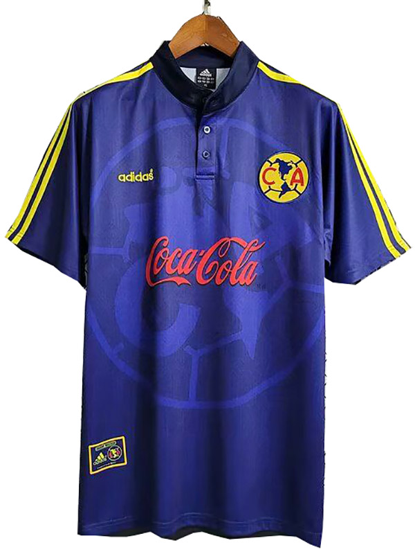 Club America extérieur maillot rétro uniforme de football deuxième kit de football pour hommes haut de sport chemise 1998-1999