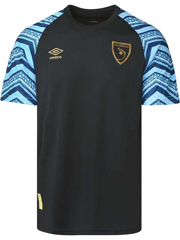 Guatemala maillot pré-match uniforme de football kit noir vêtements de sport pour hommes hauts de football chemise de sport 2023