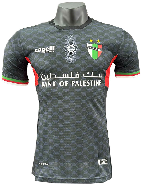 Palestino Deportivo maillot extérieur uniforme de football homme noir sportswear kit de football chemise haute 2024-2025