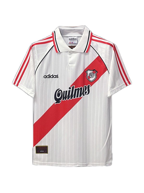 River plate domicile maillot rétro uniforme de football première chemise de football pour hommes 1996-1997