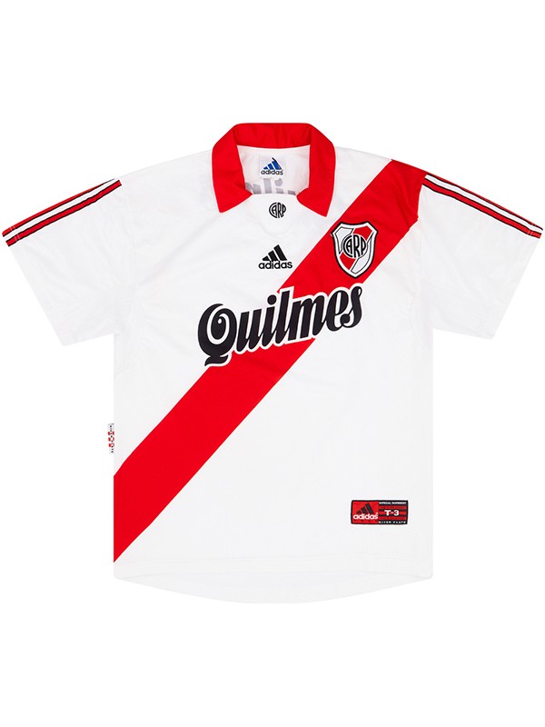 River Plate maillot rétro domicile premier uniforme de football kit de football pour hommes chemise haute 1998-1999