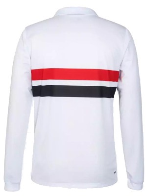 São Paulo maillot à manches longues pour adulte uniforme de football pour hommes premier kit de football de sport haut chemise 2024-2025