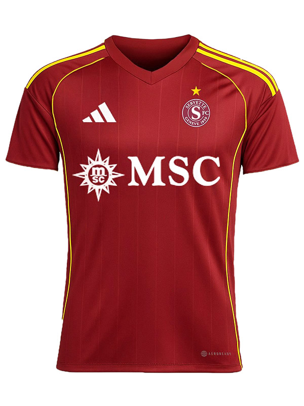 Servette FC maillot domicile de football pour adulte uniforme de football pour homme première tenue de sport haut de football 2025-2026